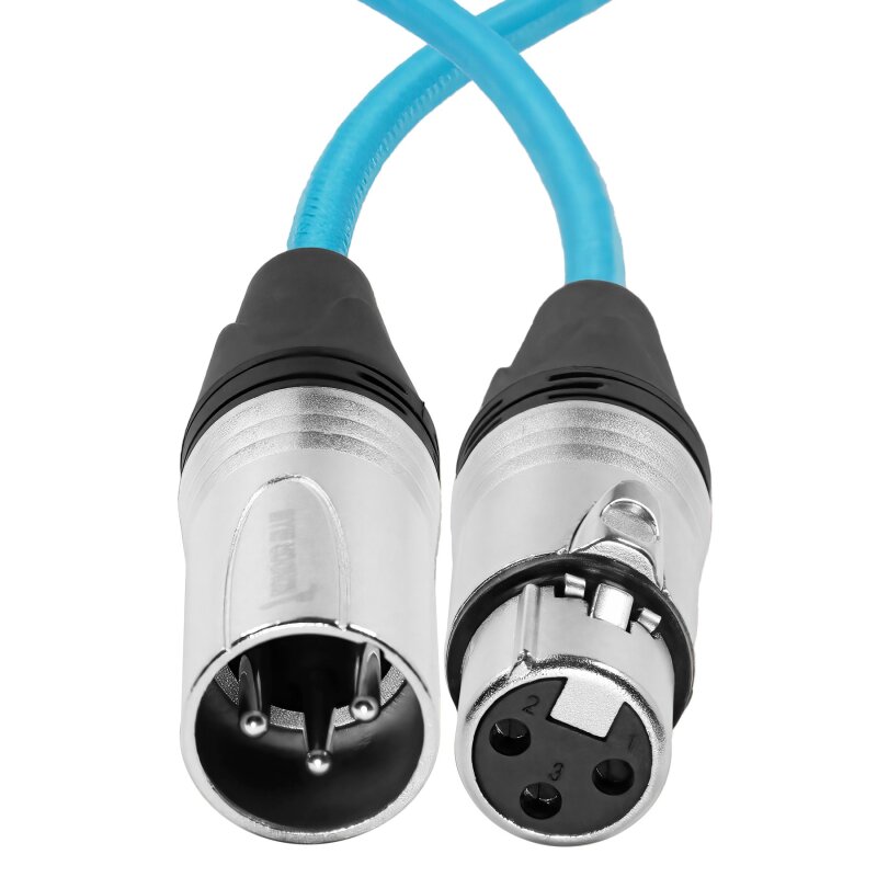 14 Mini-XLR Male to 3.5 mm Mono Cable Connector – Kondor Blue